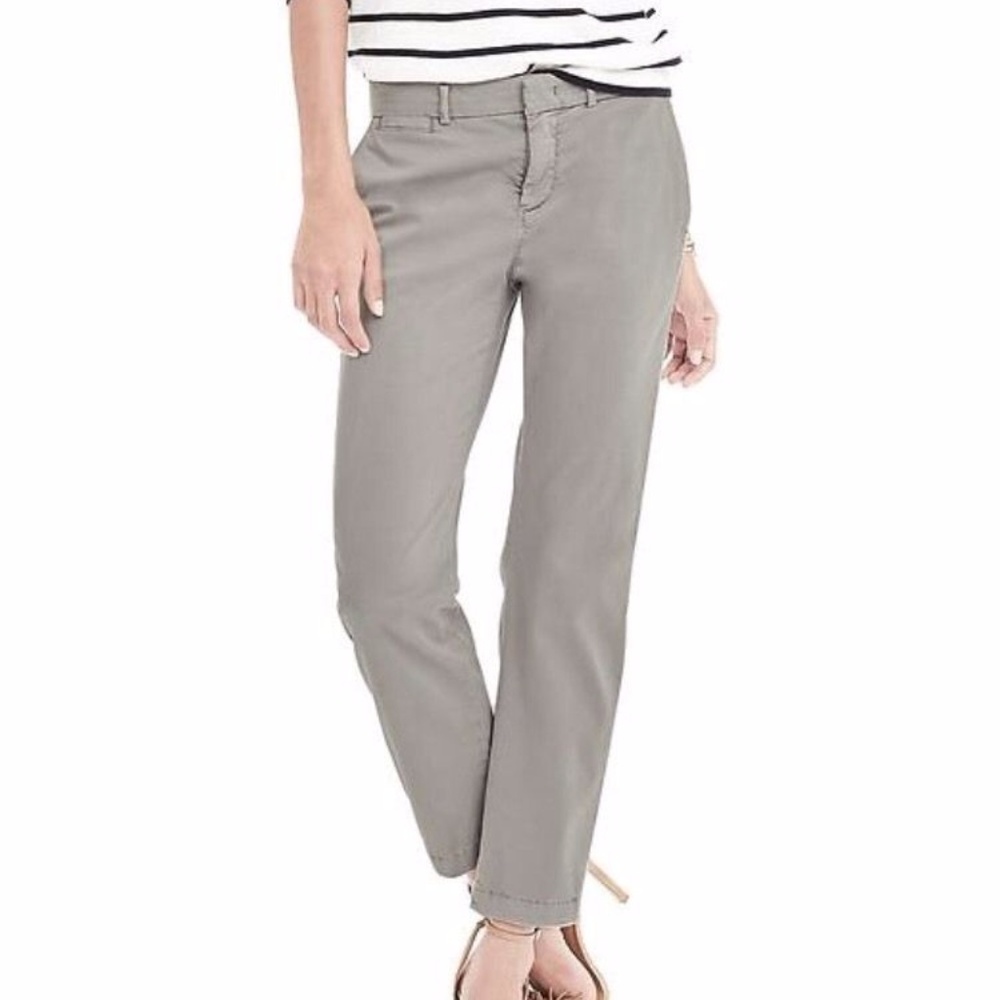 Banana Republic Khaki Green Petite Pants